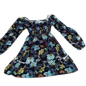 Birch & Stone Women’s Multicolor Floral Long Sleeve Dress Size Small